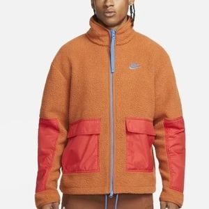 NWT Men's Nike full zip sherpa fleece jacket